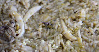 Risotto seppie e piselli