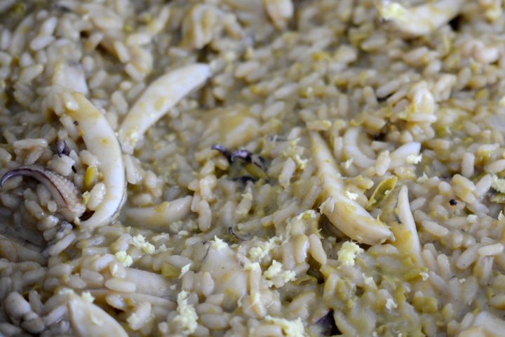 Risotto seppie e piselli