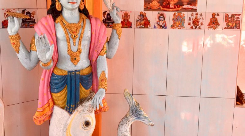 Statua all'interno di uno dei templi