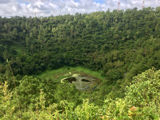 Il cratere vulcanico "Trou aux Cerfs" a Curepipe