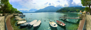 Panorama dal lungolago di Lenno