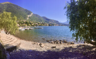 Una delle spiagge di Lenno