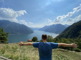 Panorama dal sentiero di Colonno